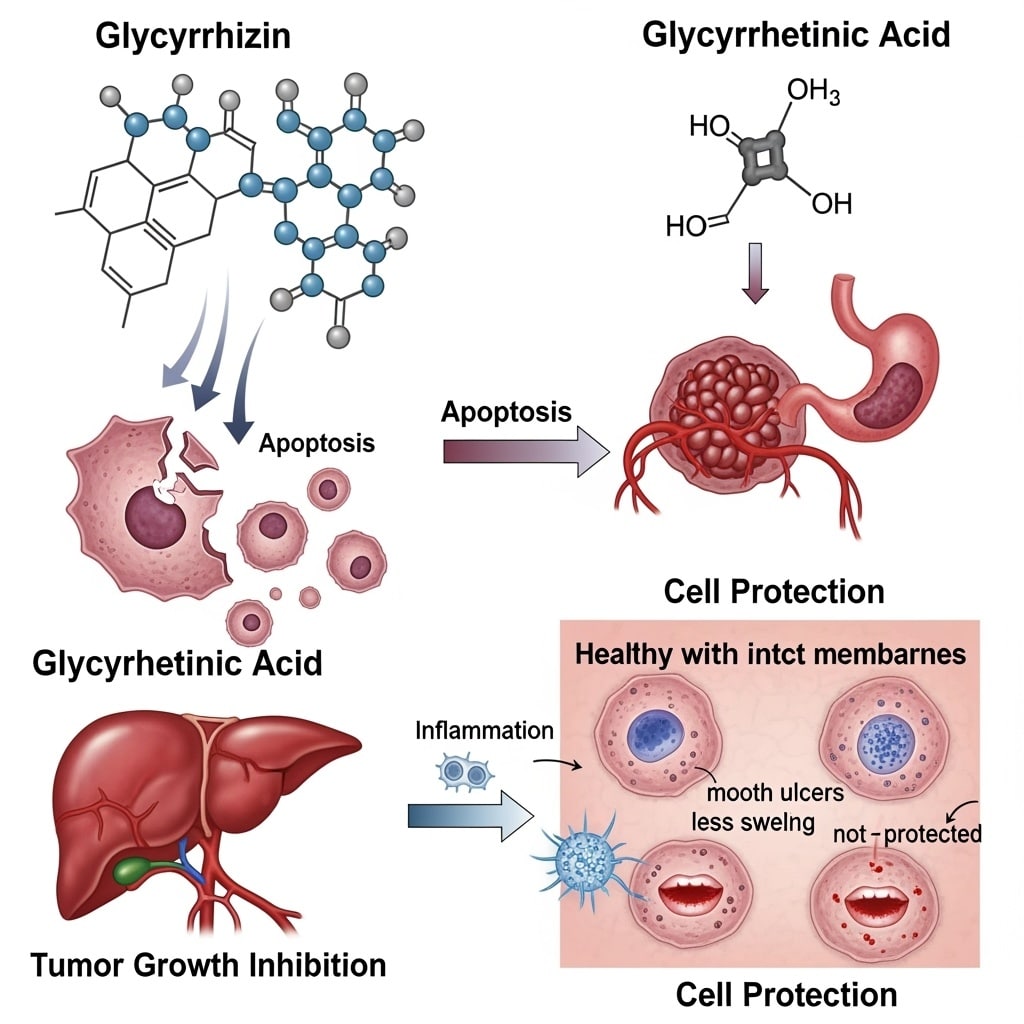 Compounds,In,Licorice,,Especially,Glycyrrhizin,And,Glycyrrhetinic,Acid,